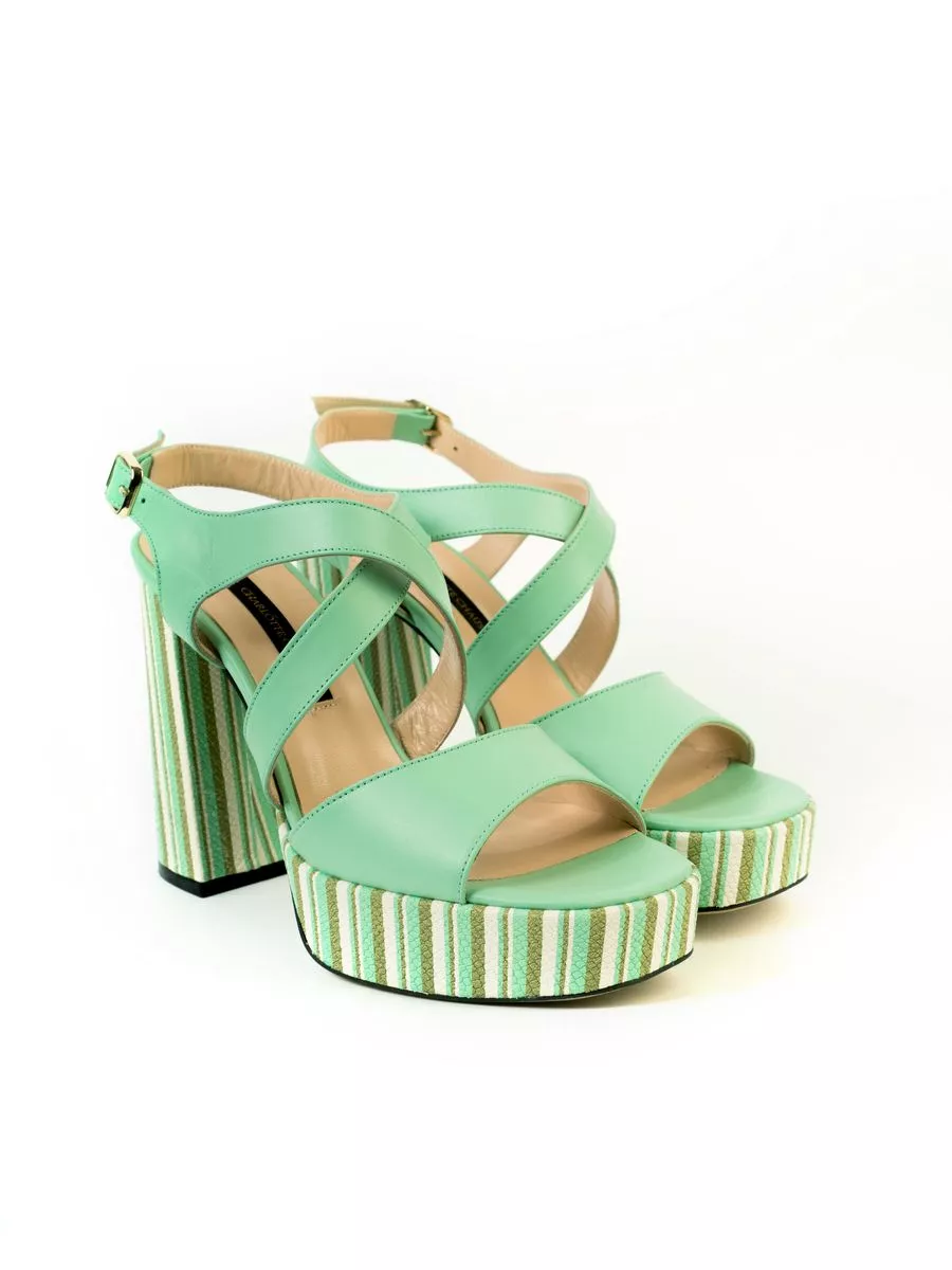 Босоножки FLEUR, светло-зеленый-CHARLOTTE CHAUSS 