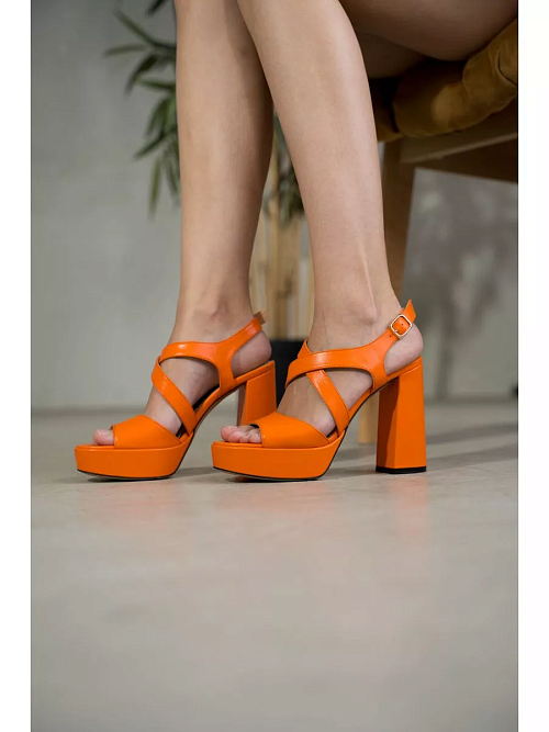 Босоножки FLEUR, оранжевый