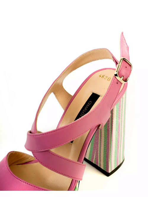 Босоножки FLEUR, розовый, разноцветный
