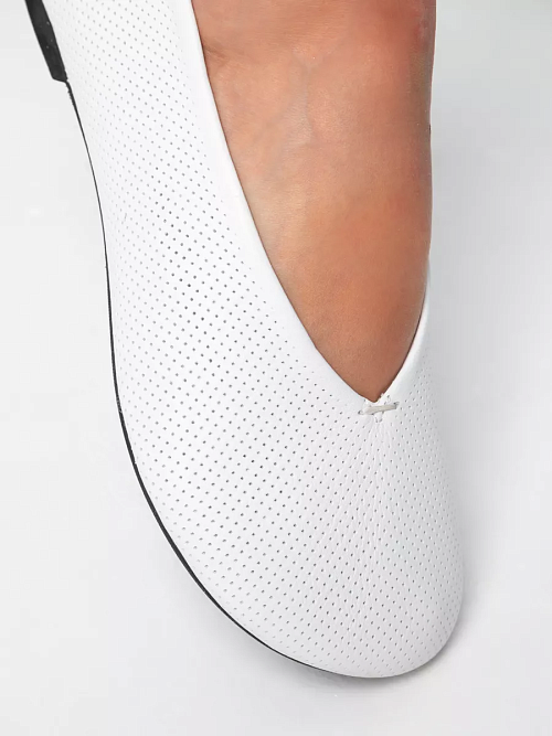 Балетки LOTTIER, белый перфорированный