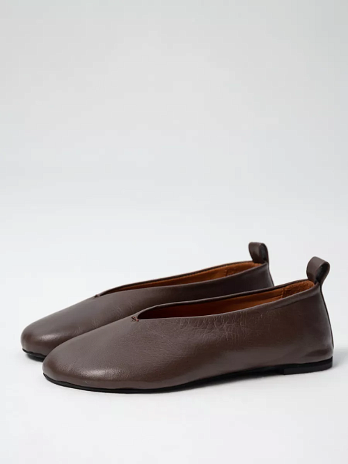 Балетки LOTTIER, коричневый ротанг