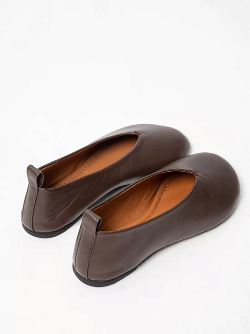 Балетки LOTTIER, коричневый ротанг